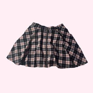 Pink Plaid Hot Topic Y2K Scene Skater Skirt